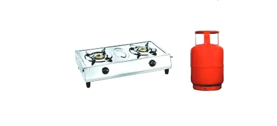 Gas cylinder and stove distributed to users for forest protection