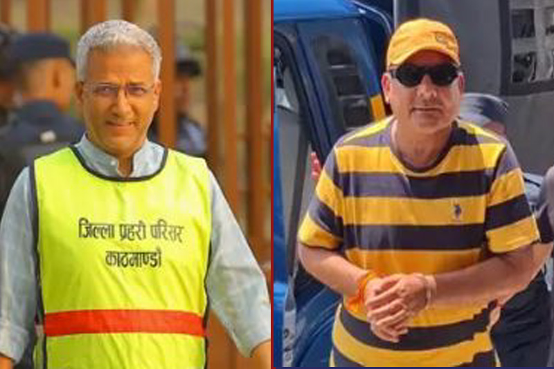 Court orders seven-day detention for Mishra and Prasai