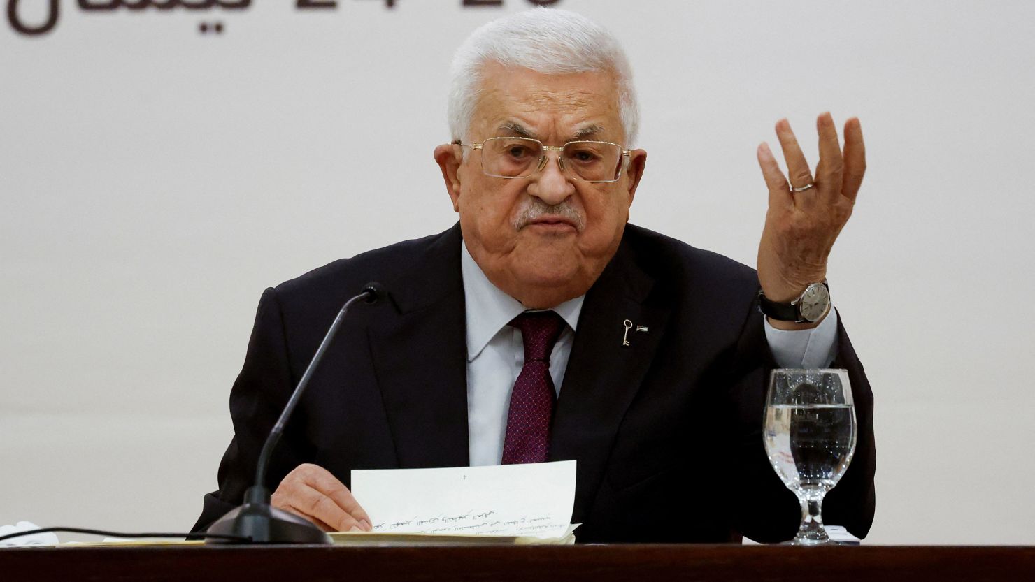 Palestinian President calls Hamas “sons of dogs”, demands release of hostages, disarmament of group