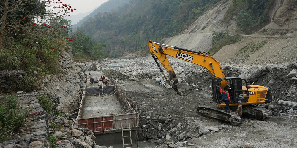 Gabion walls construction ongoing to control inundation
