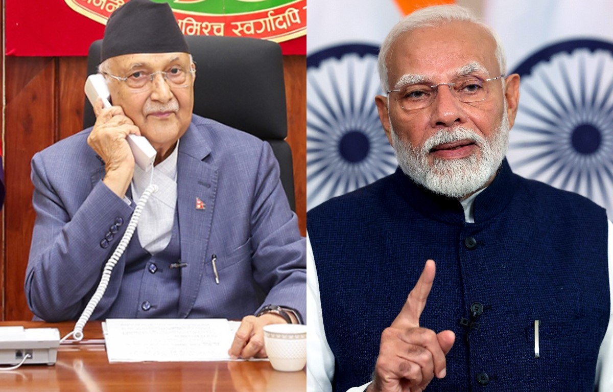 PM Oli, Indian PM Modi hold phone talks