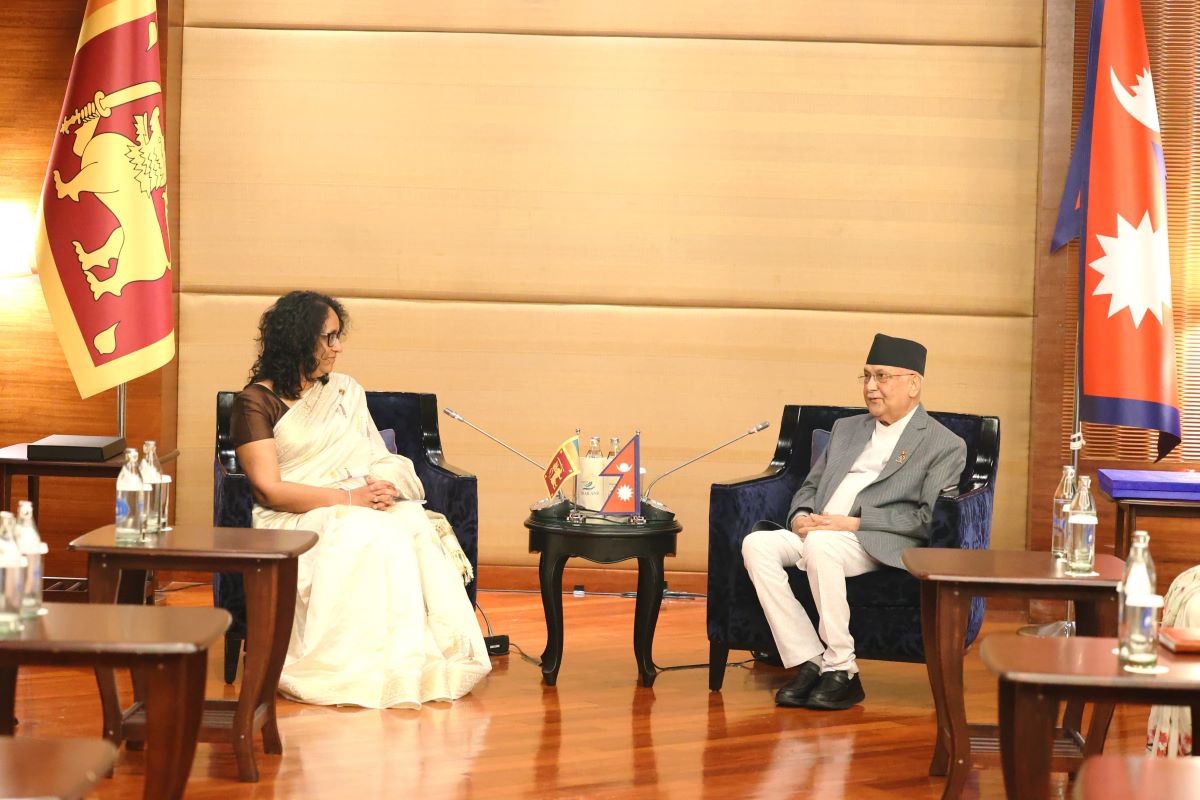 Prime Minister Oli and Sri Lankan PM Amarasuriya hold meeting