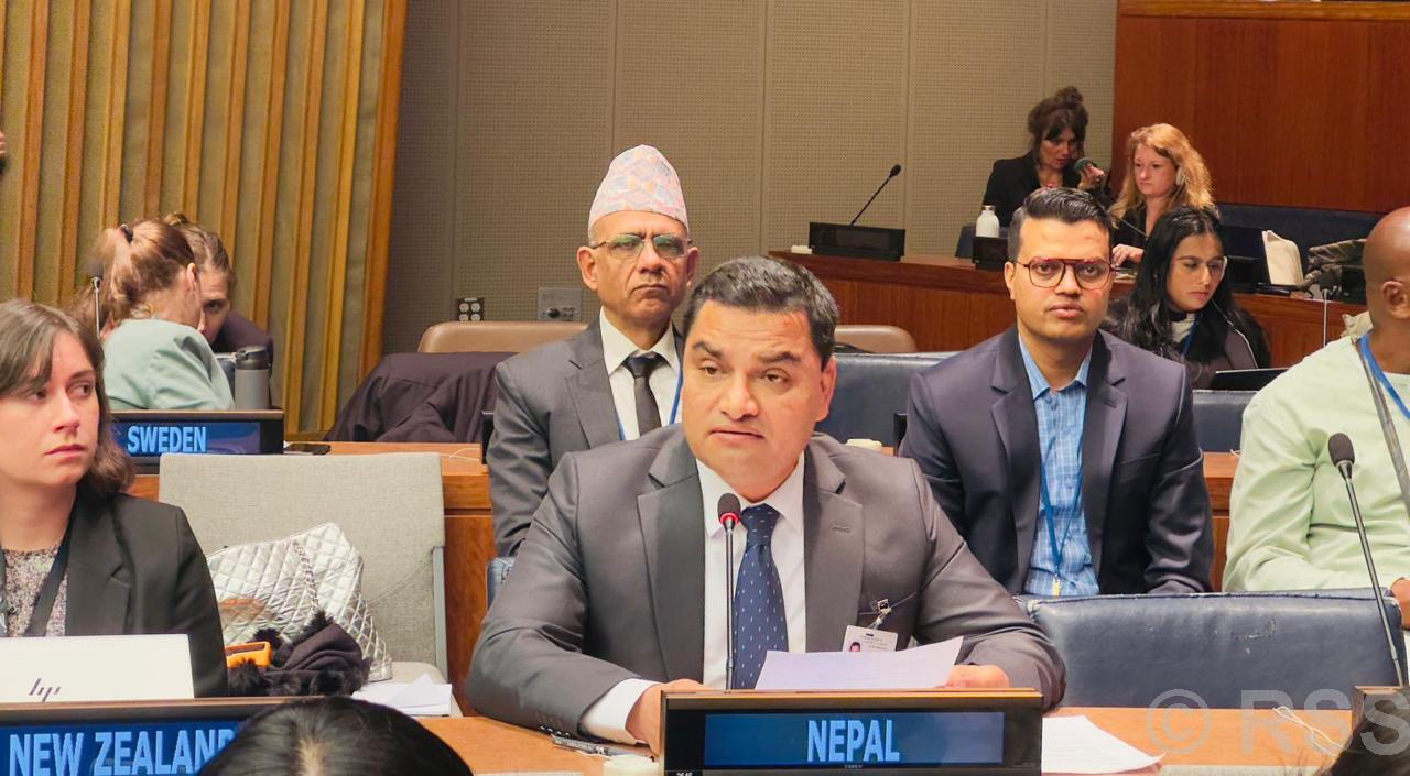 Minister Paudel addresses 58th session of UN Health Commission