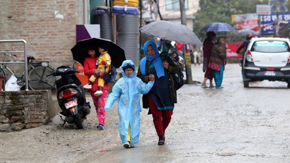 Kathmandu Valley sees light rainfall