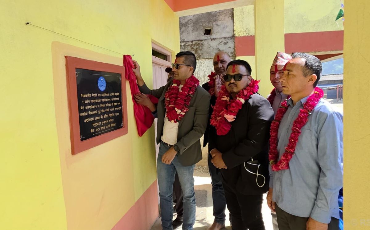 School building constructed with NRNA’s monetary support handed over