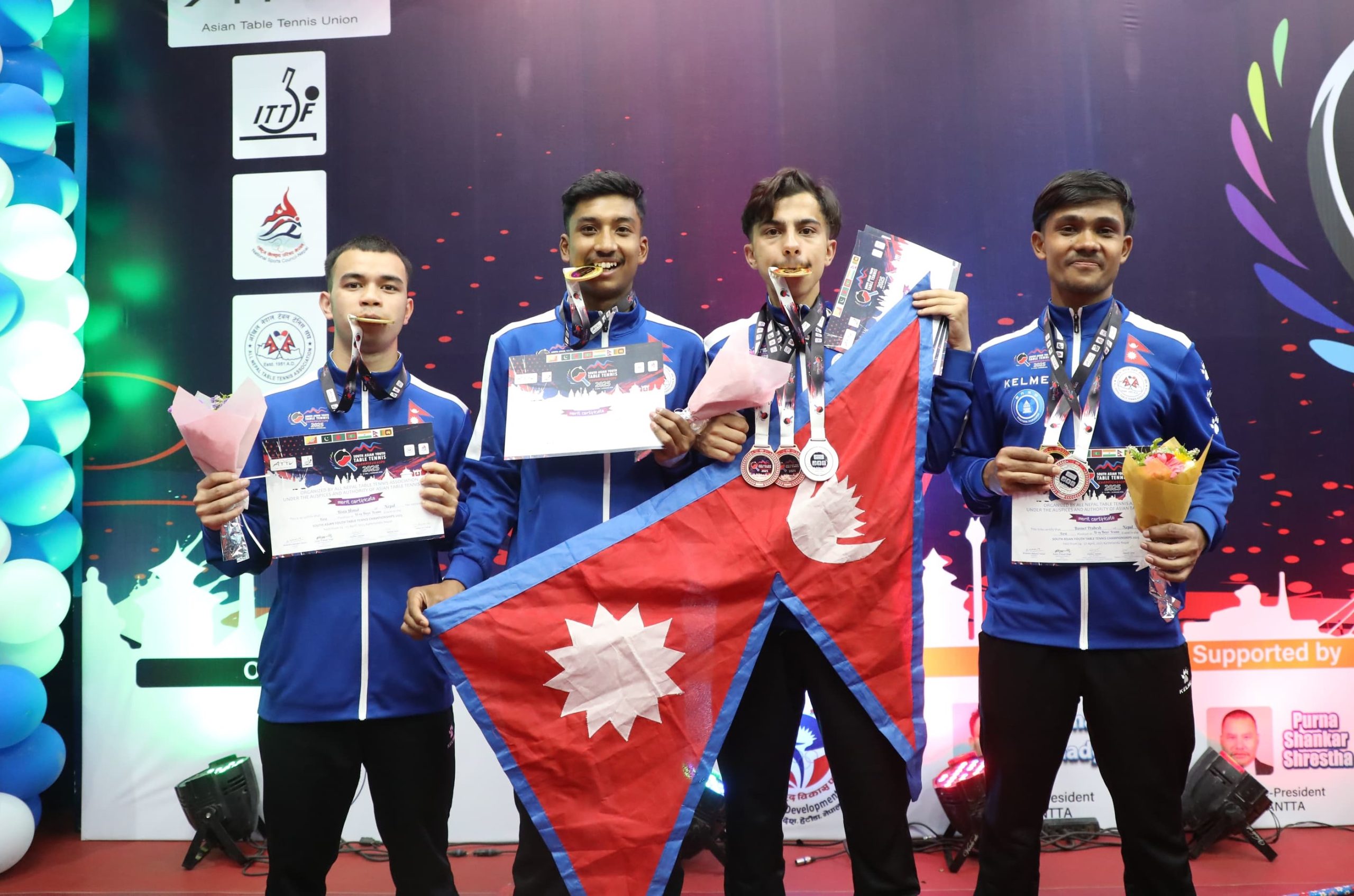 Nepal clinches 12 medals in South Asian Youth Table-tennis Championship