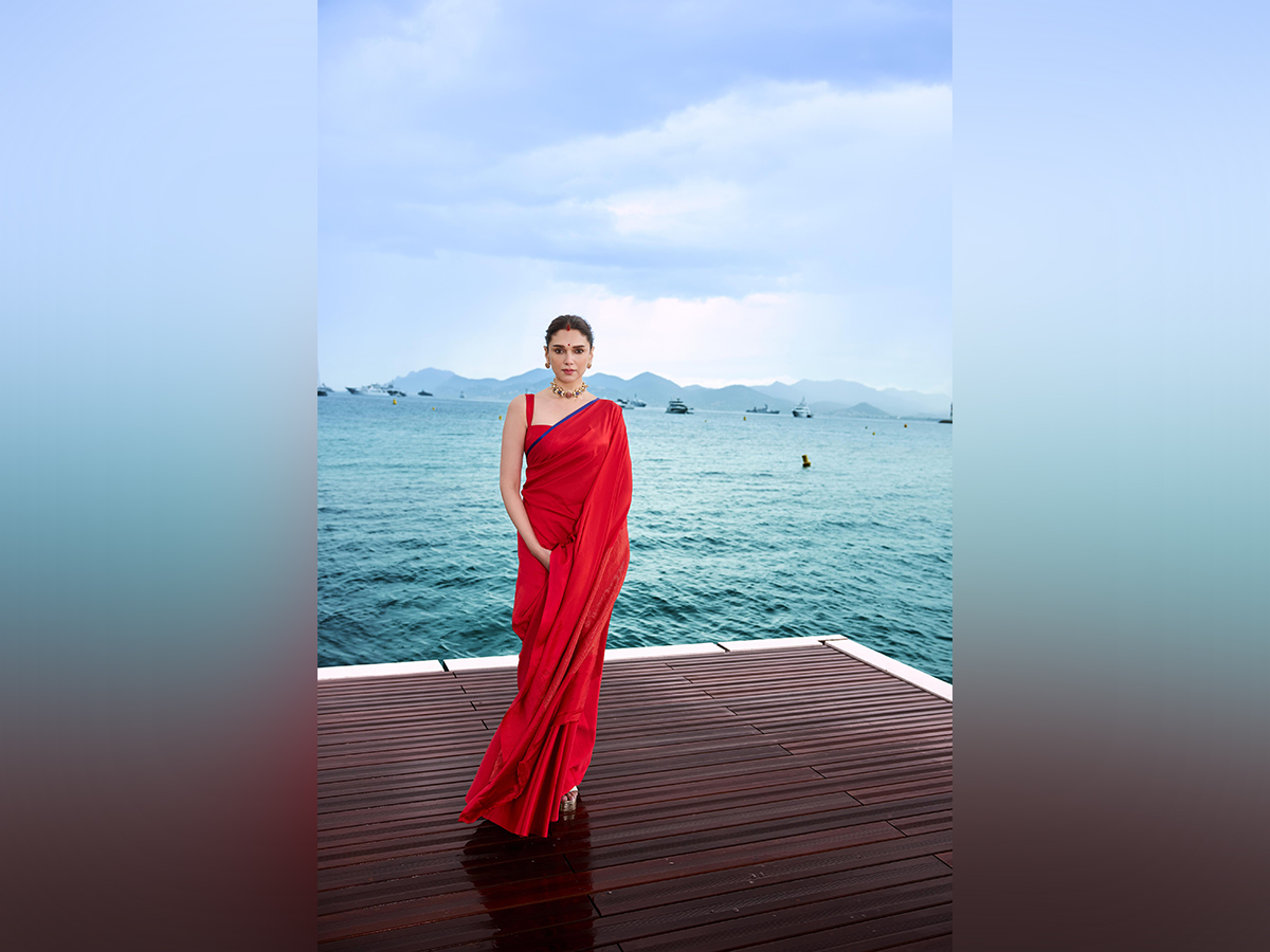 Aditi Rao Hydari embraces charm of traditional Indian shringar at Cannes, flaunts sindoor, bindi