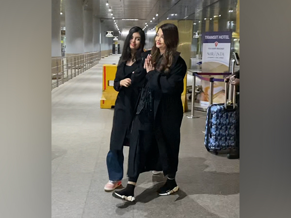 Aishwarya Rai, Aaradhya Bachchan twin in black as they arrive in Mumbai post-Cannes