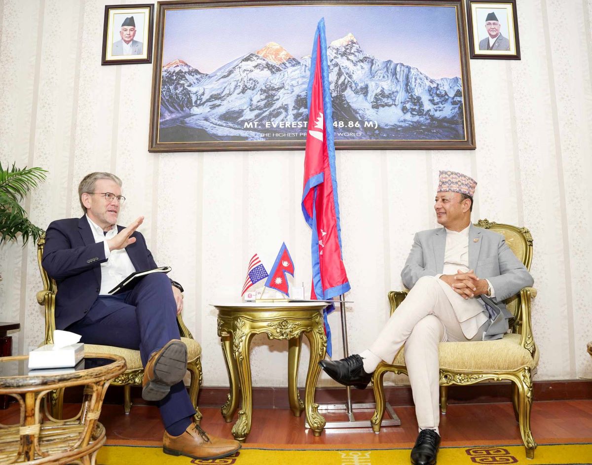 Energy Minister Khadka, U.S. ambassador Thompson discuss MCC, bilateral ties