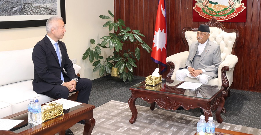 Japanese Ambassador to Nepal Toru calls on PM Oli