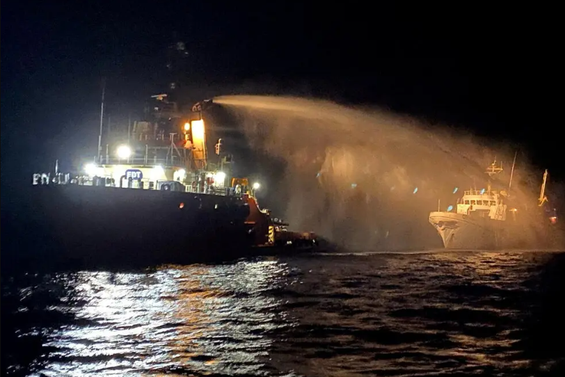Ship carrying aid, 16 people to Gaza explodes