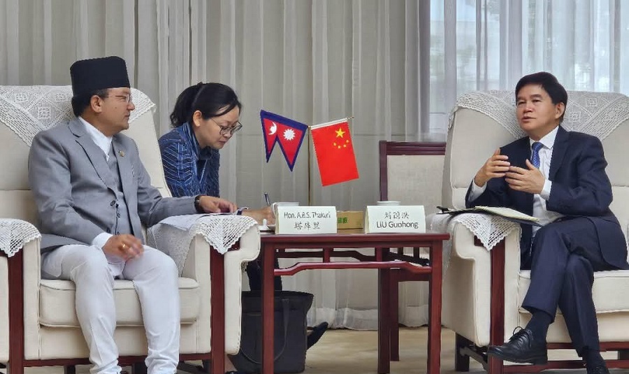 Environment Minister Shahi meets Chinese Forestry Chief Guohong