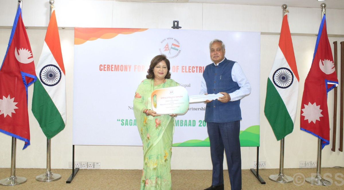 India donates vehicles to help with Sagarmatha Sambaad