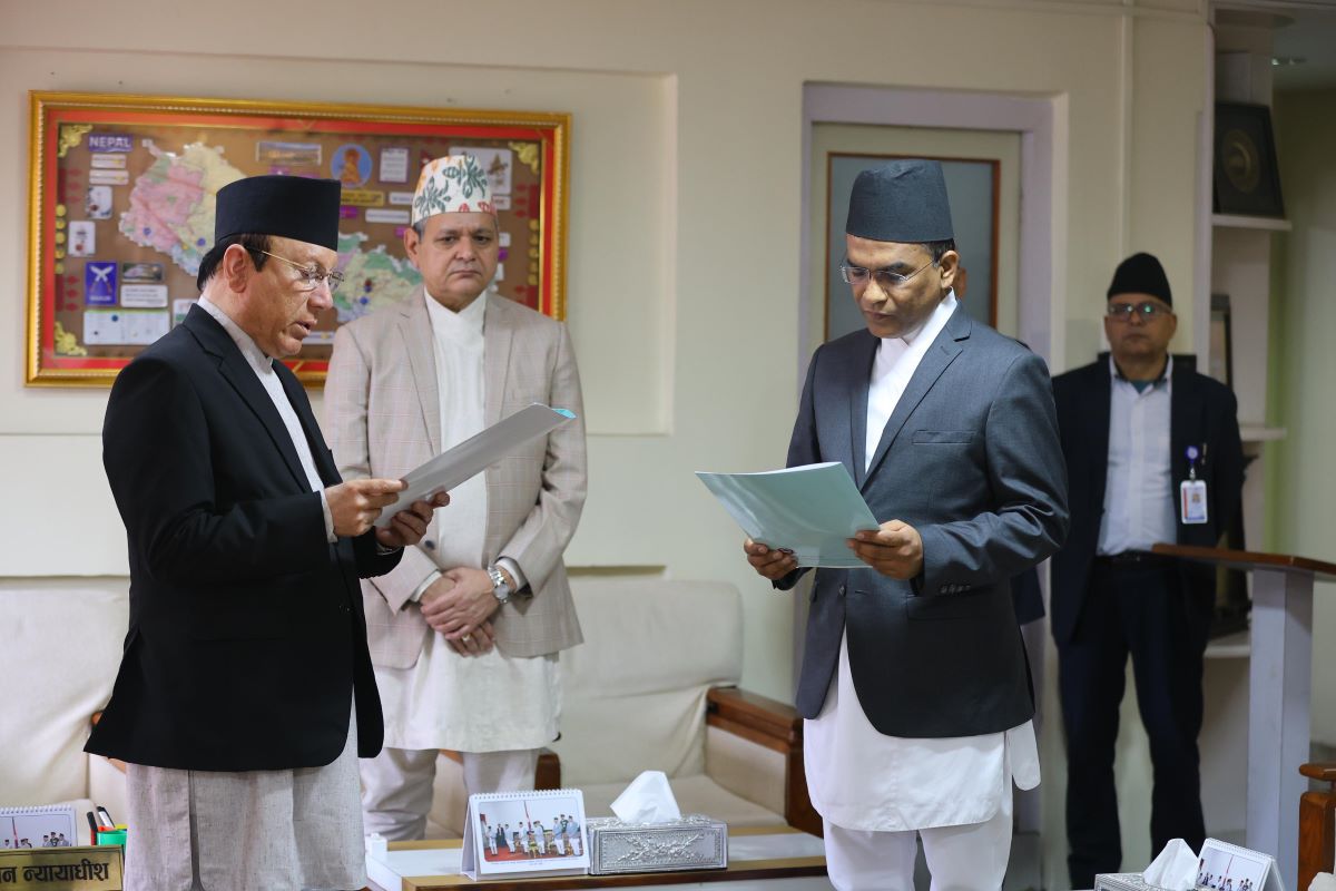 Biswo Poudel sworn in as new Governor of NRB