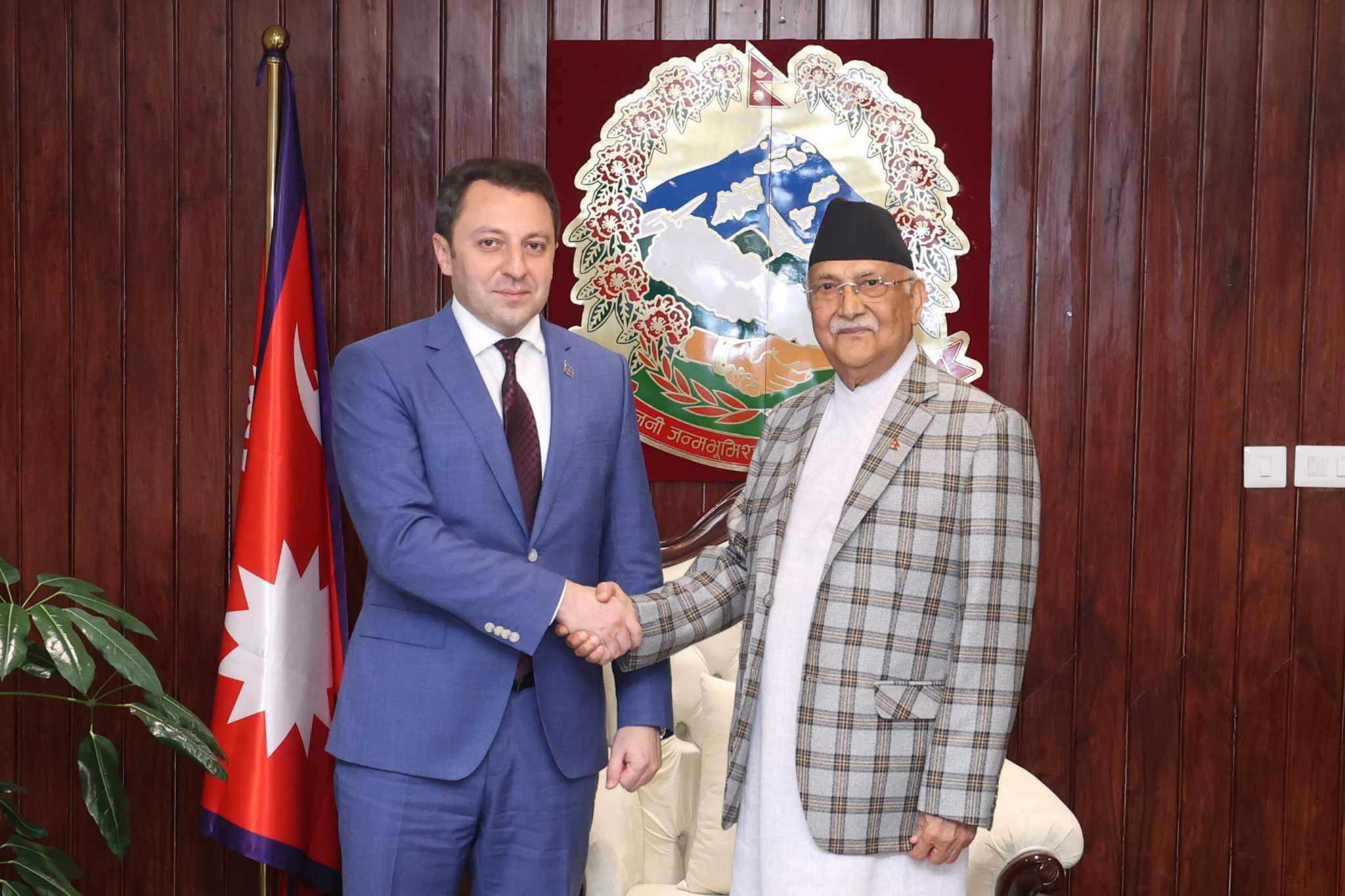 Azerbaijan’s Deputy Foreign Minister pays courtesy call on PM Oli