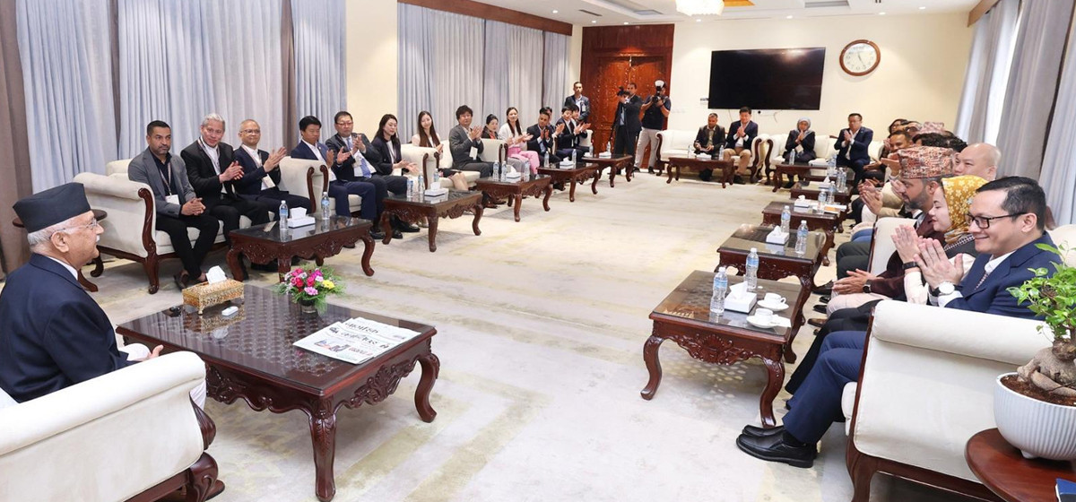 Asian Payment Network representatives call on PM Oli