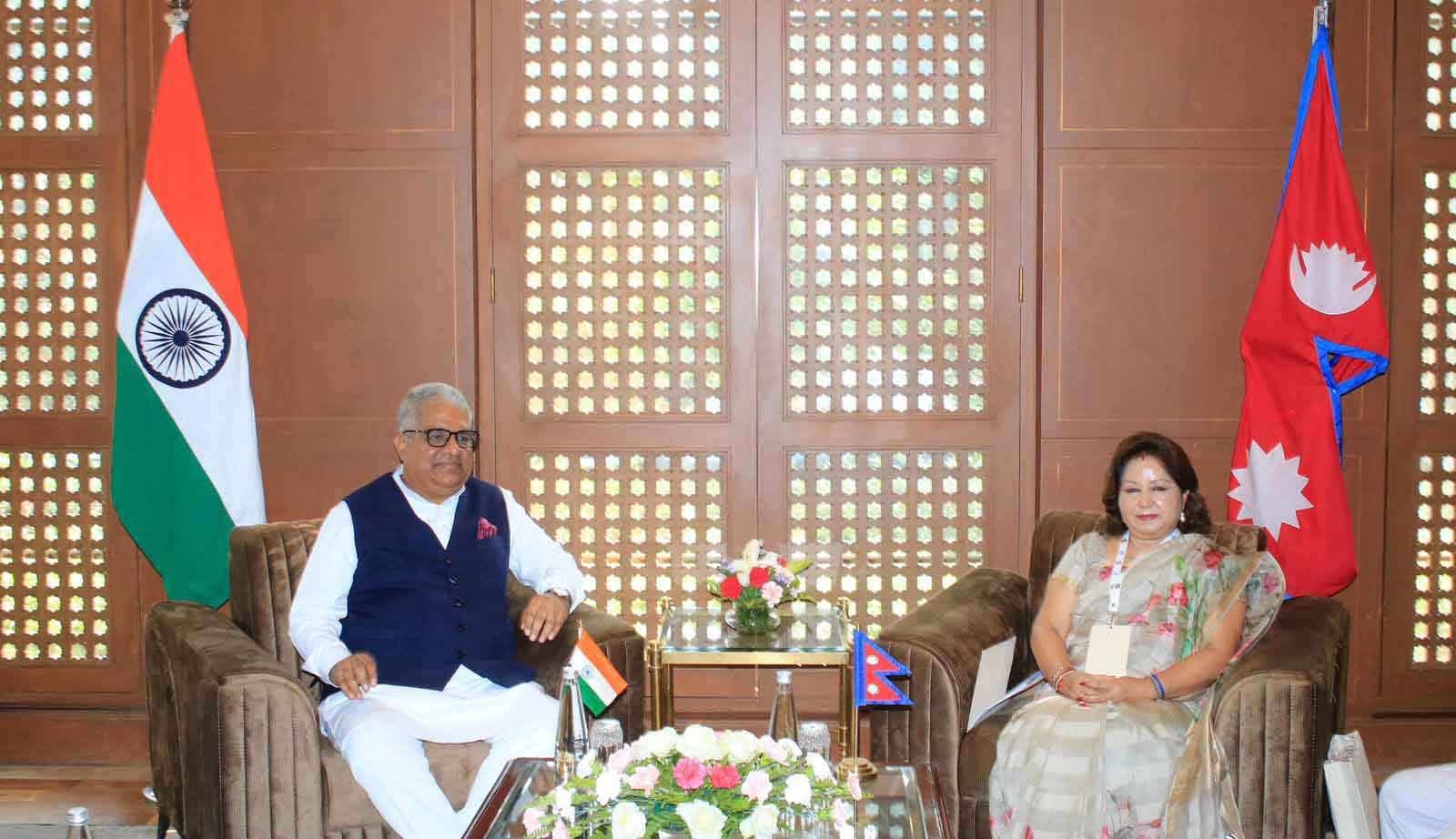 India’s Environment Minister Yadav calls on Foreign Minister Rana