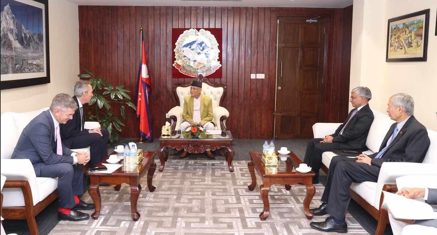 World Bank VP Raiser pays courtesy call on PM Oli