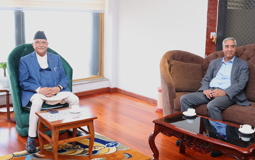 Deuba denies Oli’s role in Governor appointment delay
