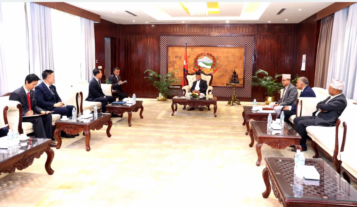 PM Oli and Korea Railroad Corporation Chair hold meeting
