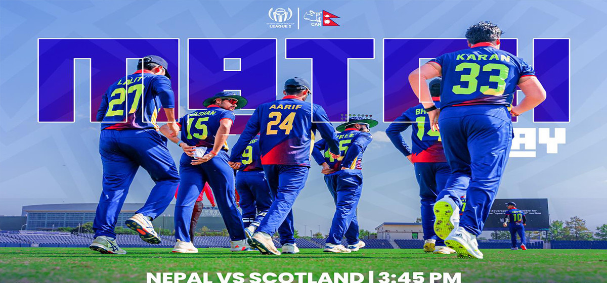 Nepal faces Scotland today in ICC World Cup League-2 Series