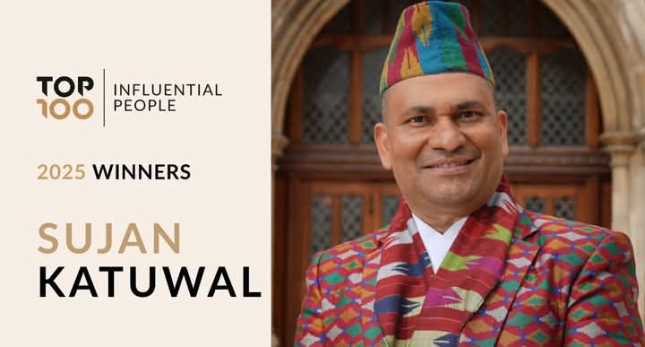 NRN Sujan Katwal awarded prestigious MBE by UK government