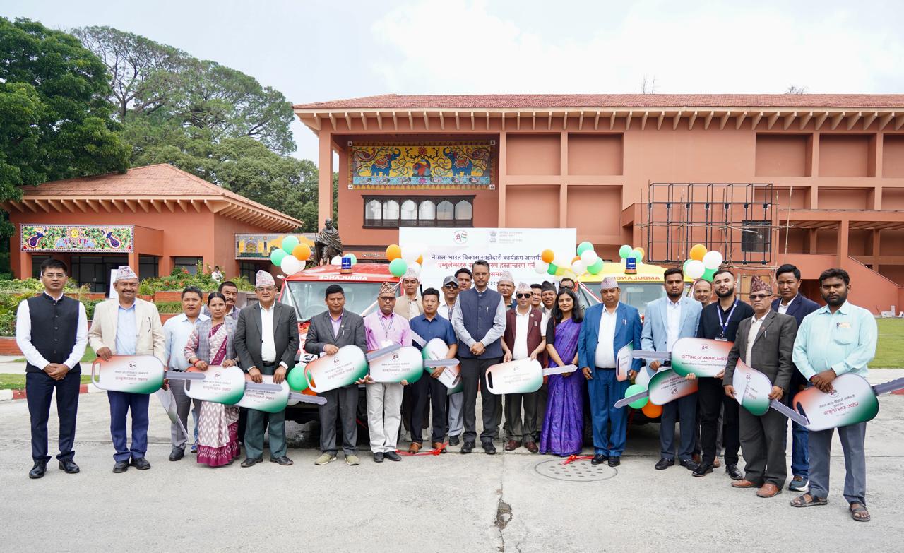 Indian government gifts 40 ambulances to Nepal