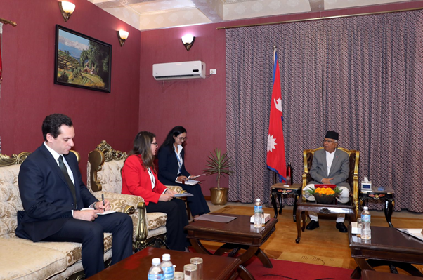 Egyptian Ambassador ElGebaly pays farewell call on President Paudel