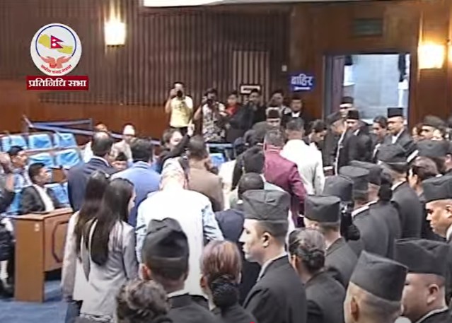 RSP lawmakers walk out of House as PM addresses Spain visit