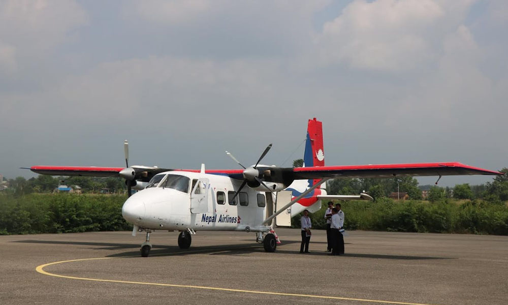 NAC operates flight service from Tarigaun airport