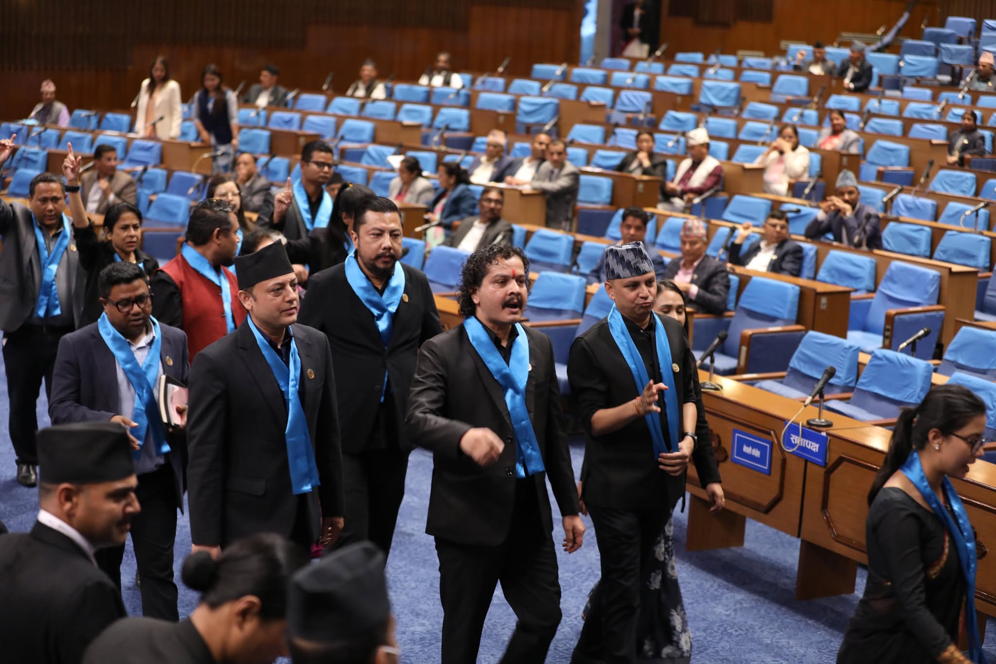 RSP lawmakers obstruct Parliament again; PM Q&A session dropped