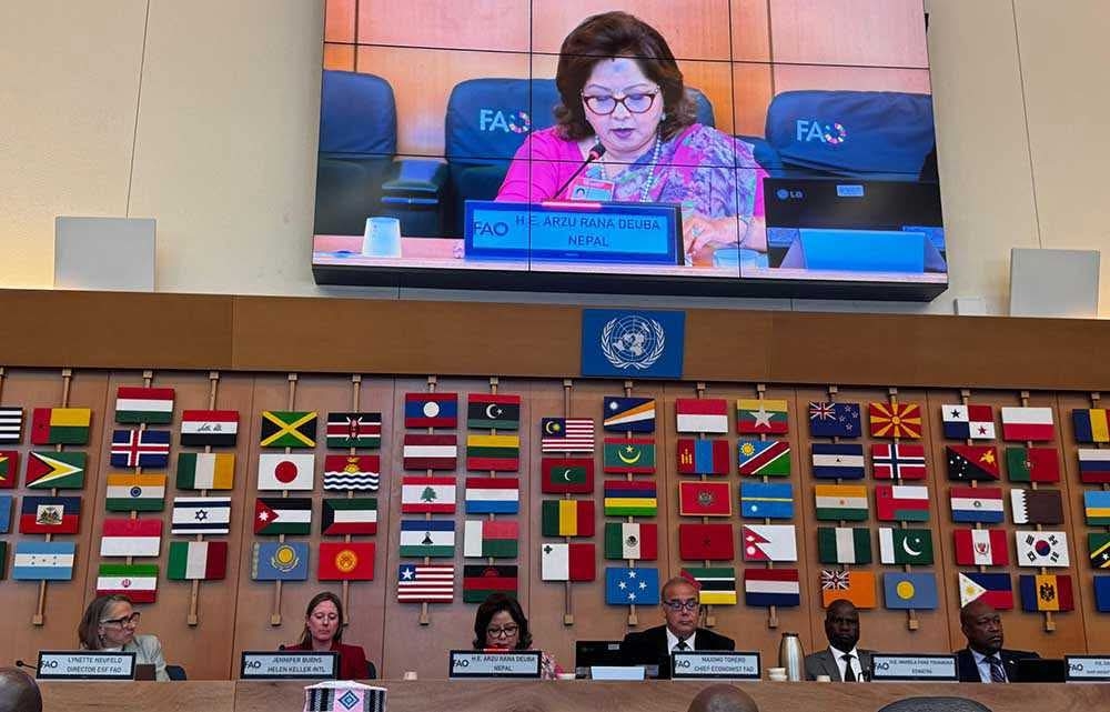 Foreign Minister Rana highlights Nepal’s constitutional commitment to food security