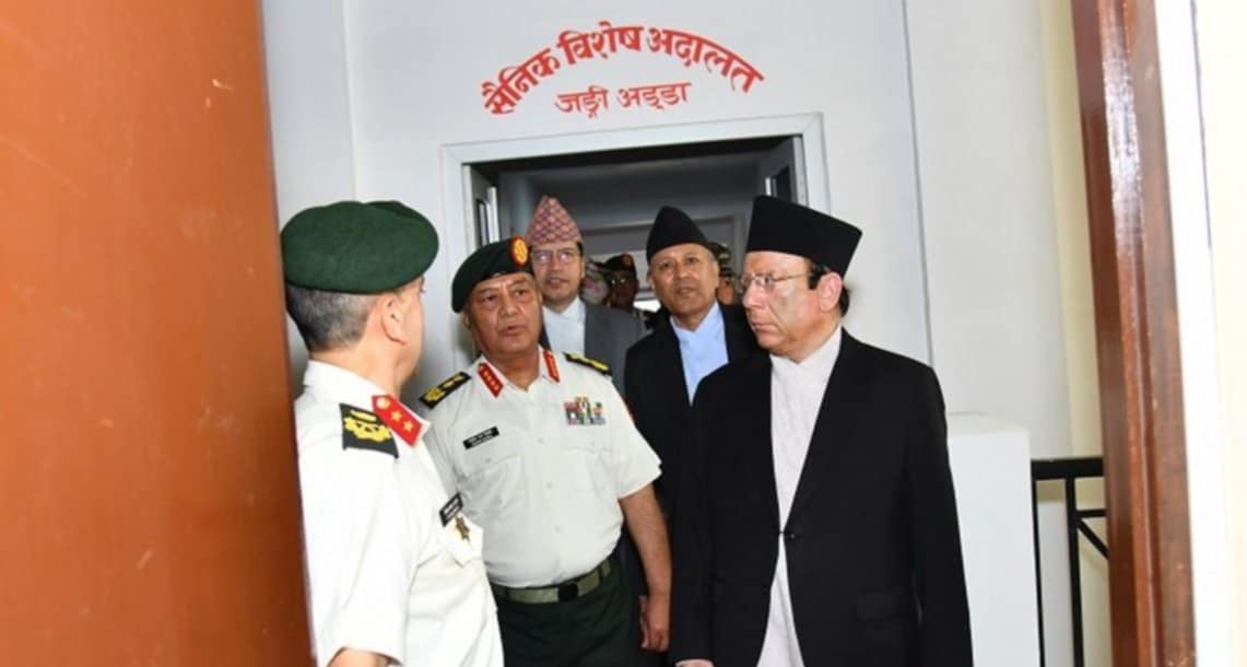 CJ Raut inspects Military Special Court