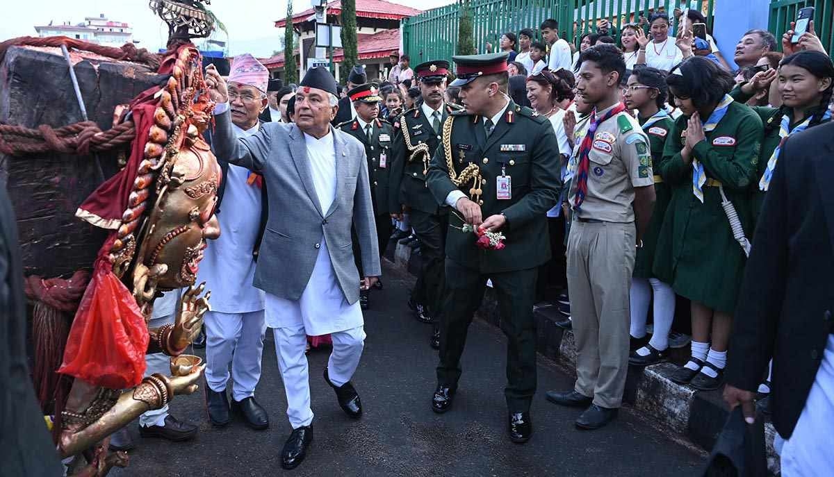 President Paudel observes Bhoto Jatra 
