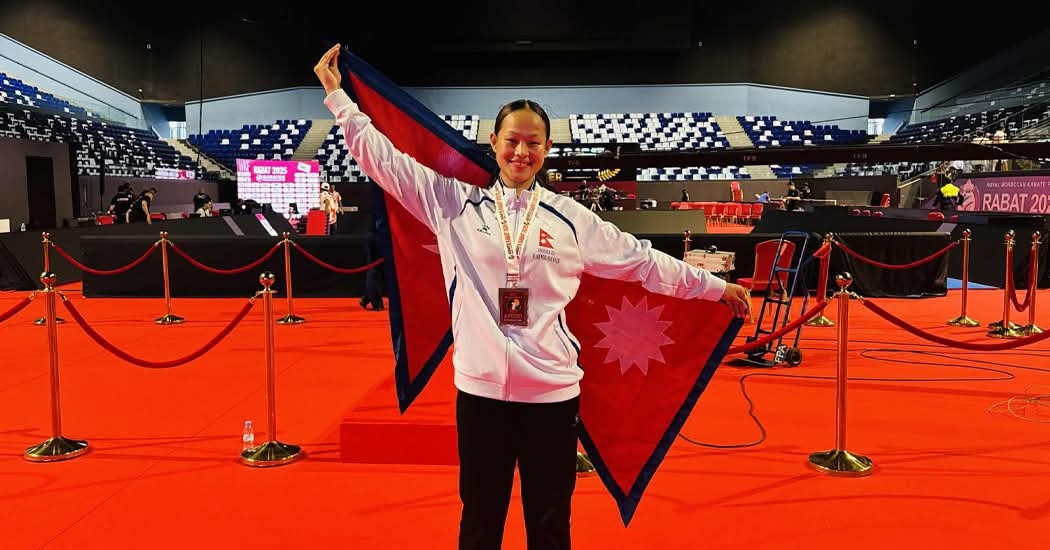Arika Gurung wins historic bronze at Karate Premier League