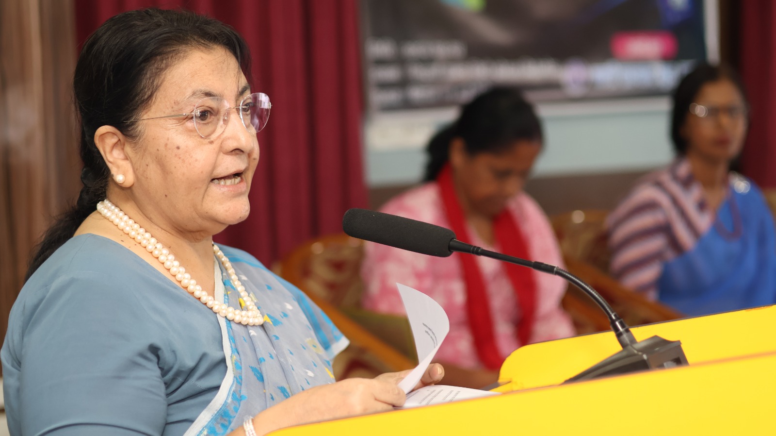 Increase women’s presence in media: Former President Bhandari