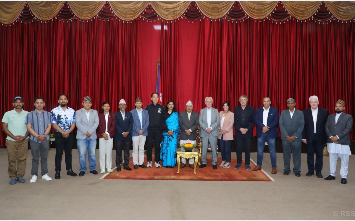President speaks of high potential for sports tourism in Nepal
