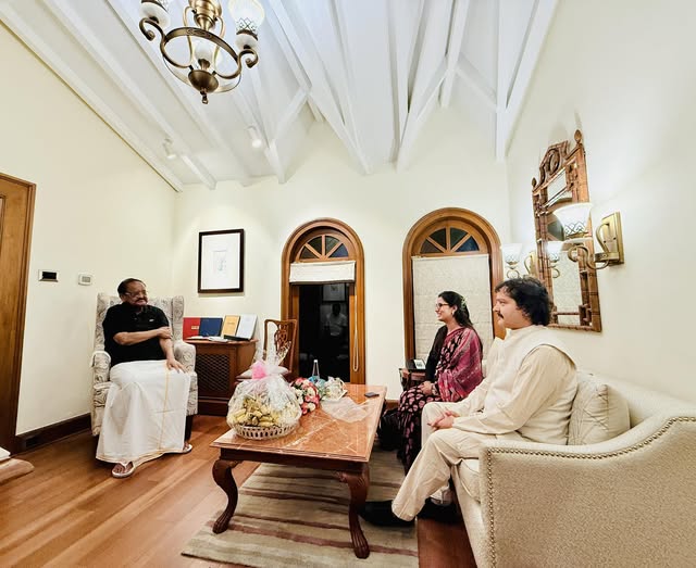 RSP lawmakers Dhakal, Gautam meet former Indian Vice President Naidu in Bengaluru