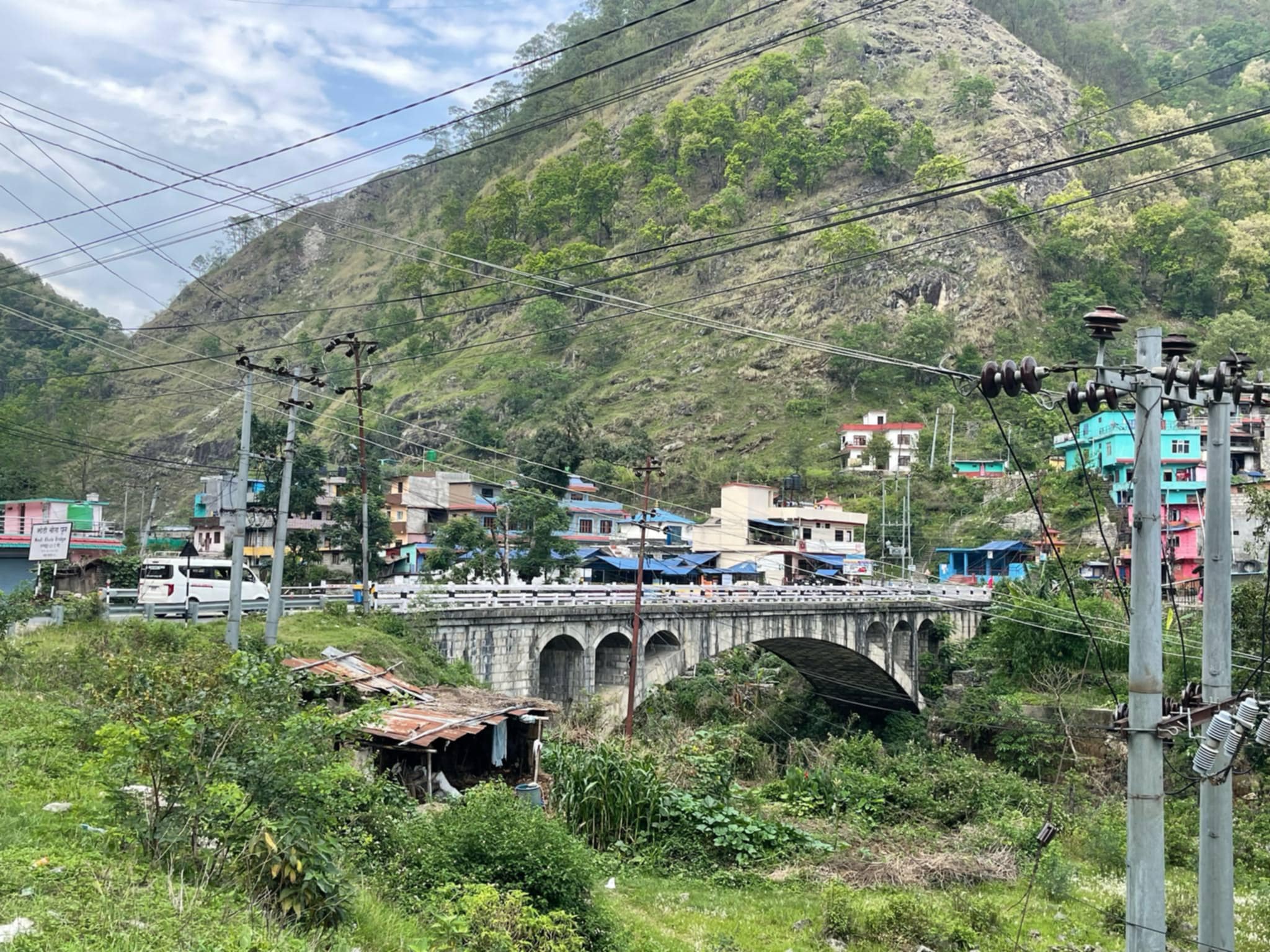 Bridge construction begins over Modi rivulet along Mid Hill Highway