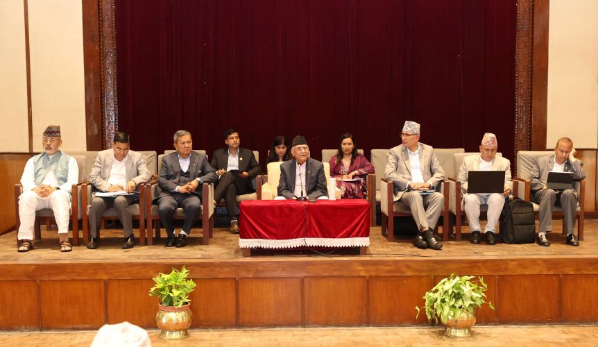 PM Oli condemns opposition’s Parliament obstruction, defends Home Minister