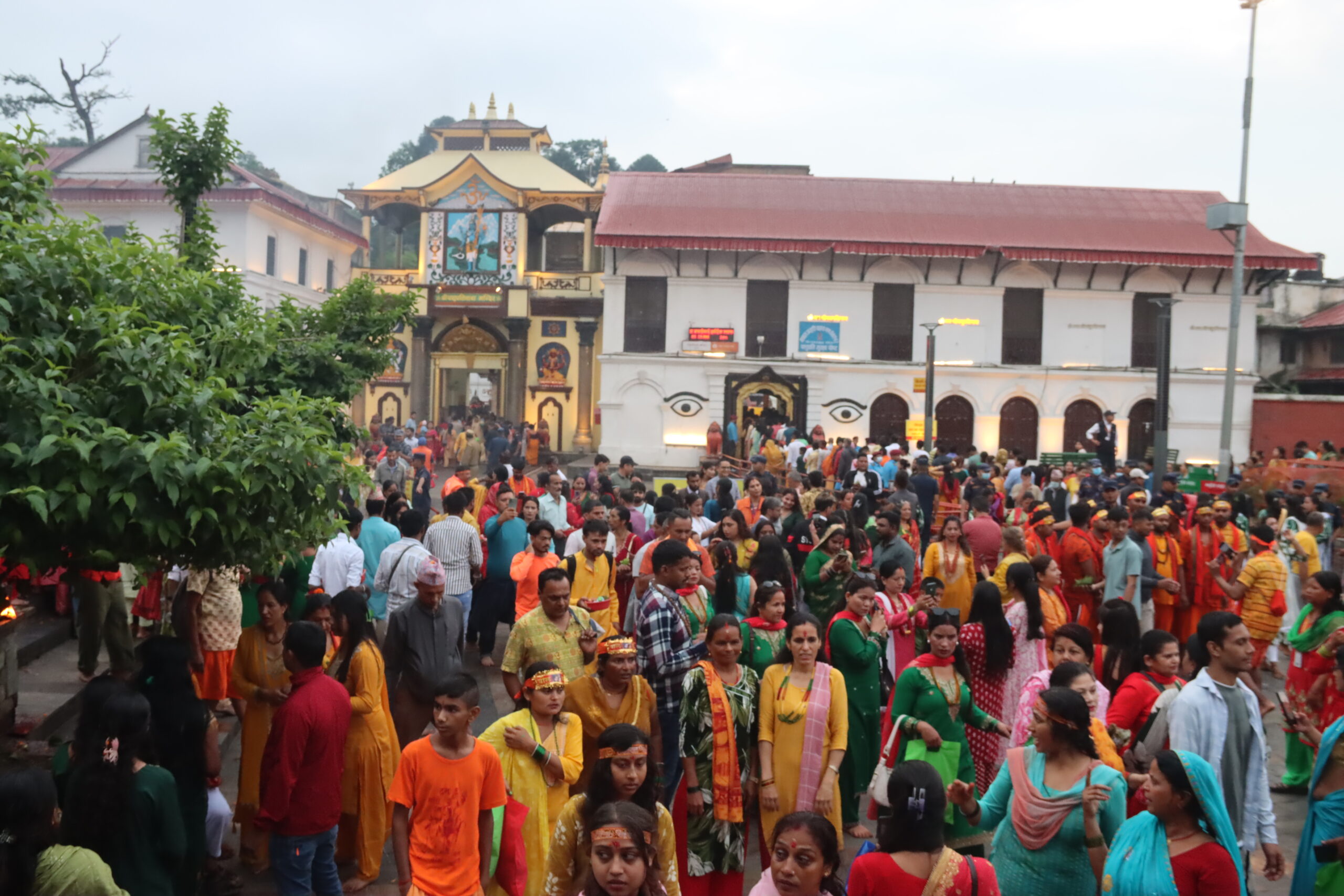 All four doors of Pashupatinath temple open