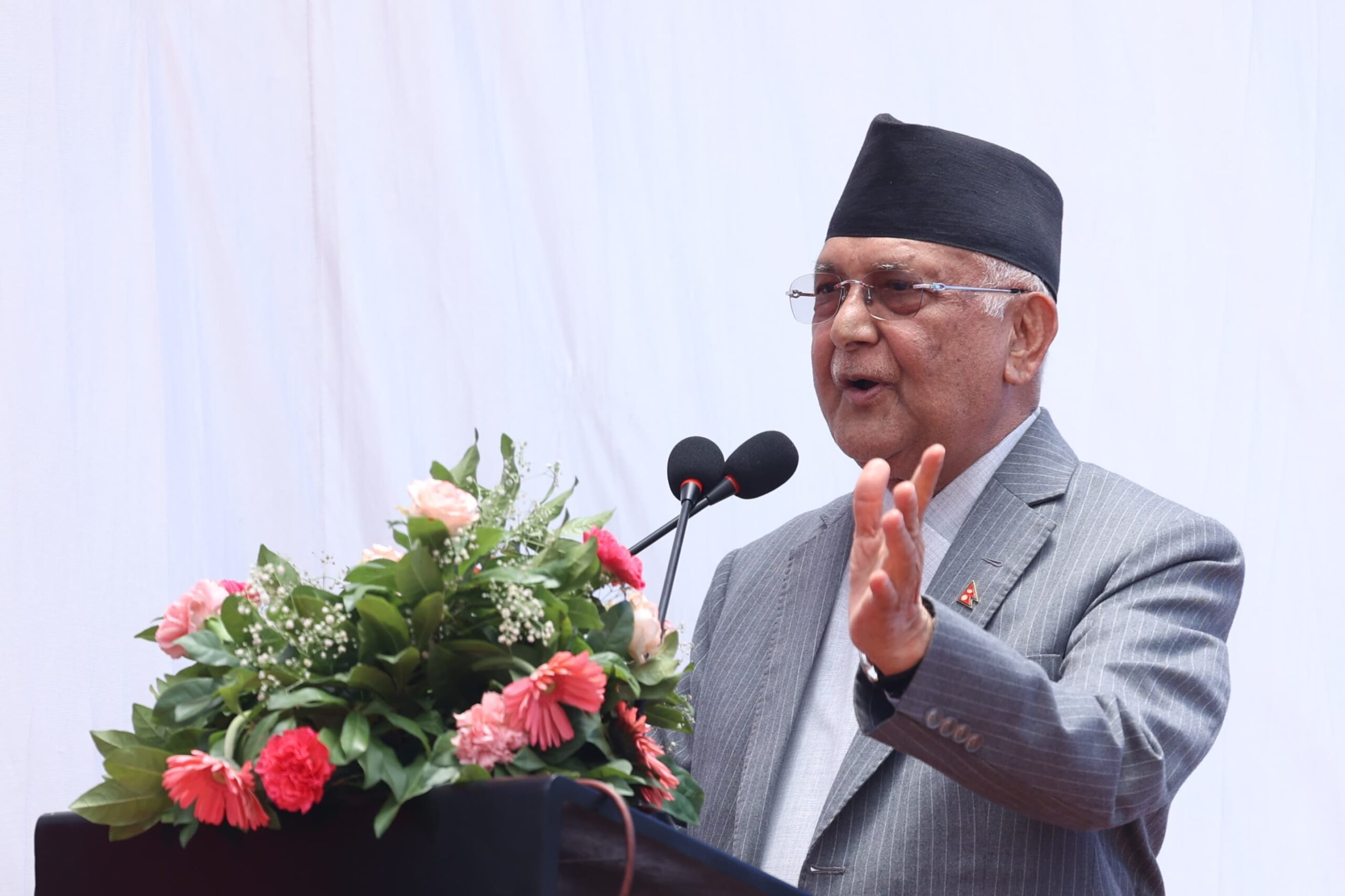 PM Oli highlights economic progress on government’s one-year completion