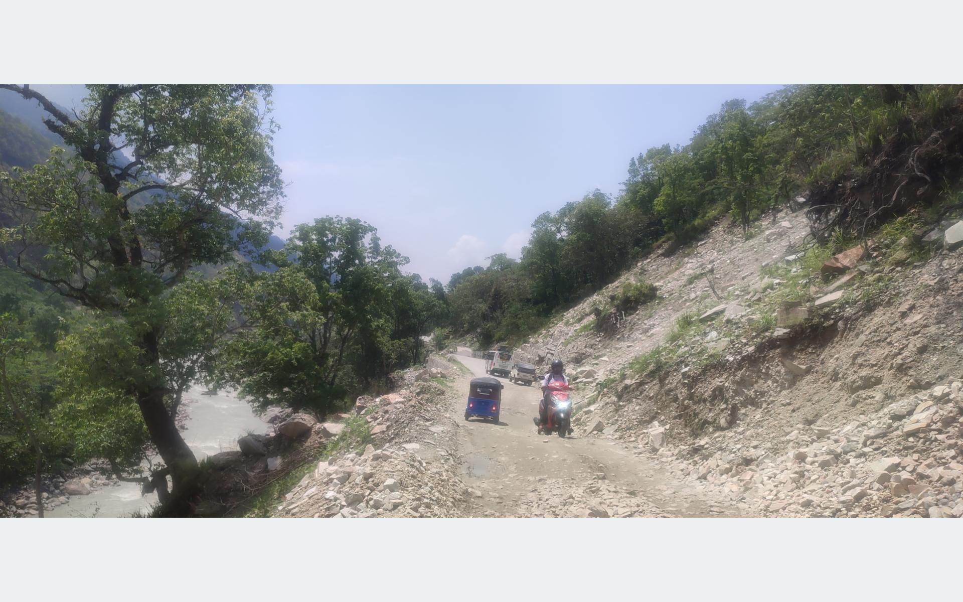 Besisahar-Chame road trip becomes increasingly risky