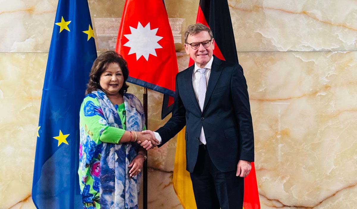 Foreign Minister Rana holds bilateral talks with her German counterpart in Berlin