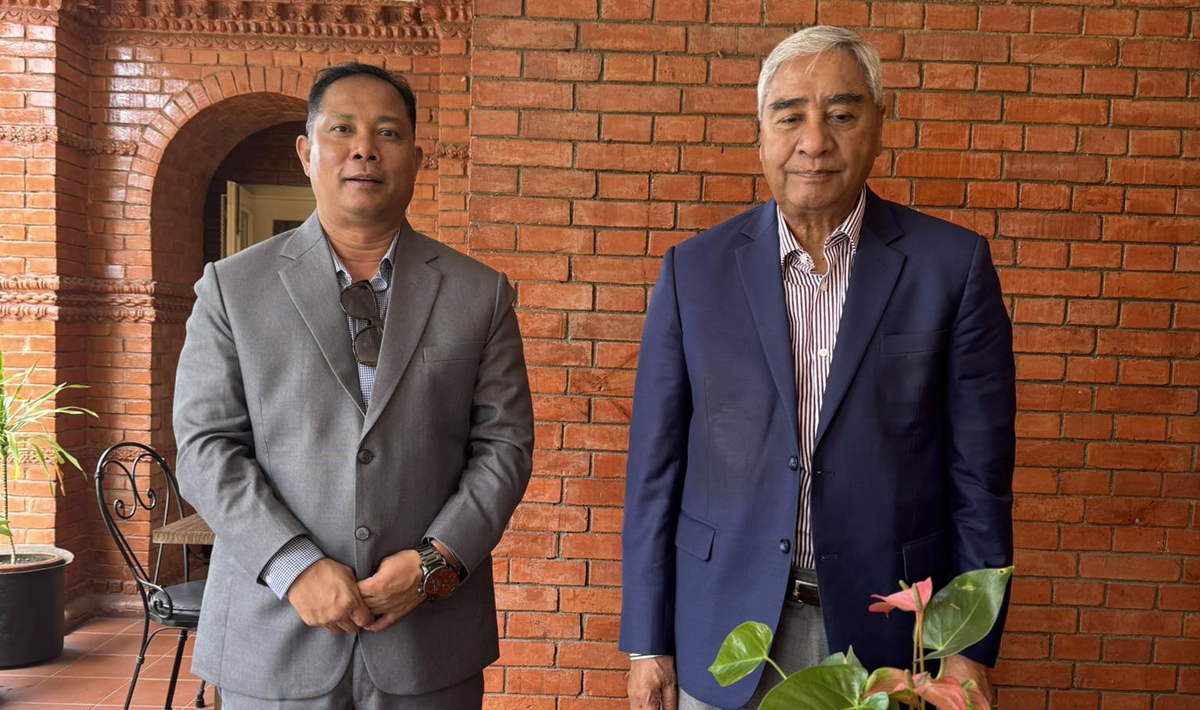 Resham Chaudhary meets NC President Deuba amid party dispute