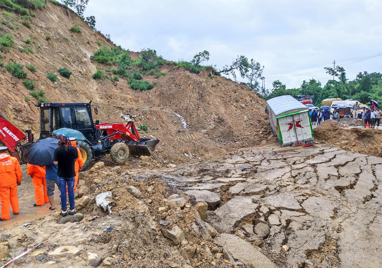 Ten highways fully blocked due to floods and landslides