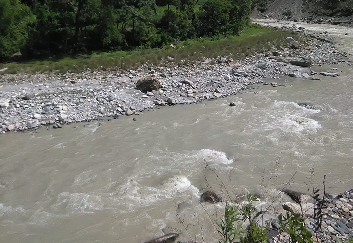 Landslide blocks Myagdi River, downstream areas urged to take precautions