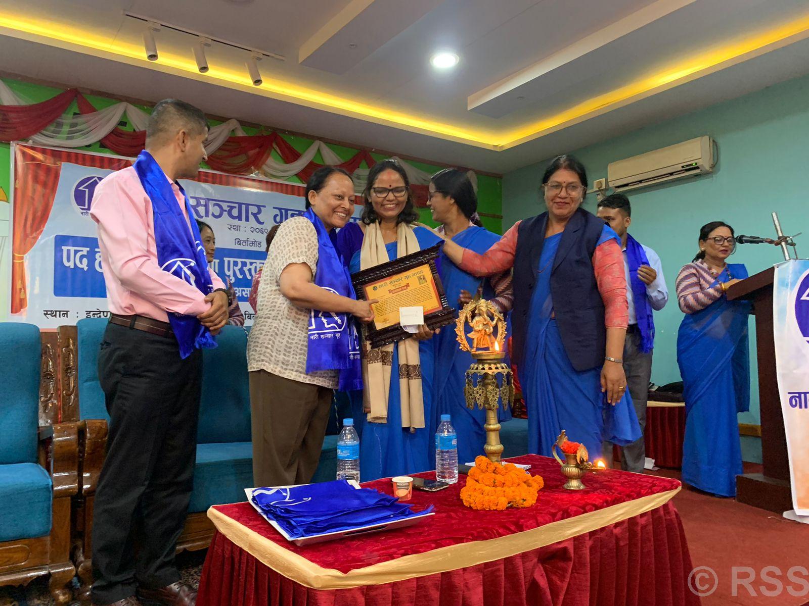 RSS correspondent Bhandari bags ‘Nari Sanchar Sadhana’ journalism award