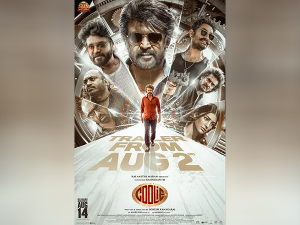 Rajinikanth’s ‘Coolie’ trailer out on this date; makers drop intense poster