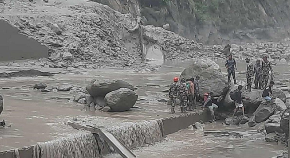Rasuwa flood: 91 Nepalis rescued in Kerung with Chinese govt’s help